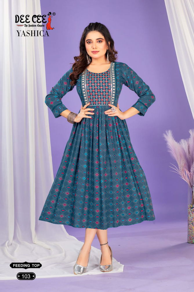 Yashica By Deecee Rayon Printed Kurtis Wholesale Shop In Surat